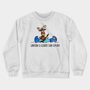 Canoeing is Cheaper than Therapy Crewneck Sweatshirt